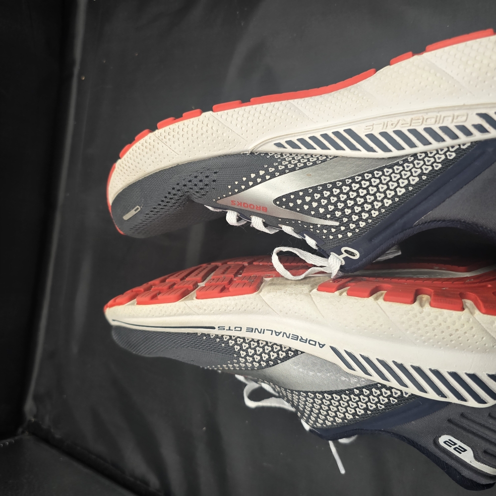 Brooks Red and White Athletic Shoes‎ with Breathable Mesh